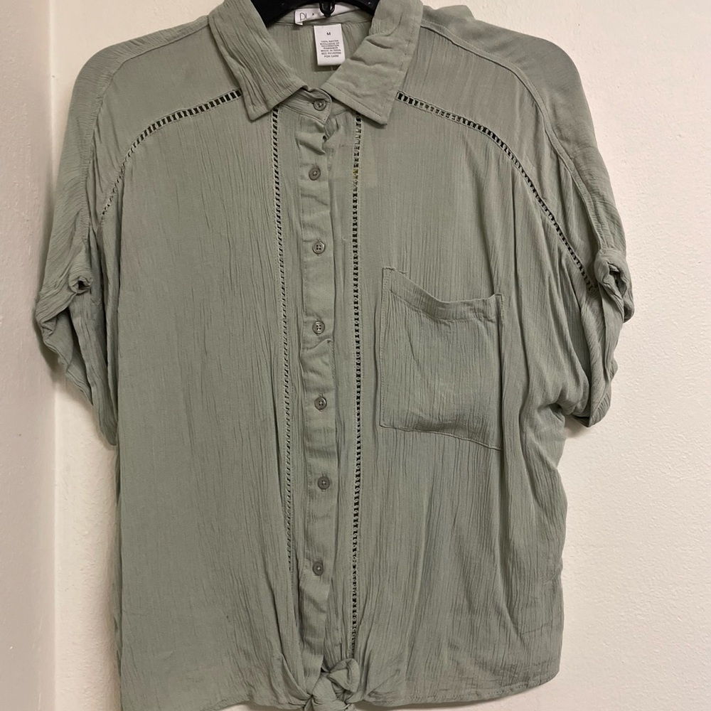 Planet Women’s Junior Top Button Down